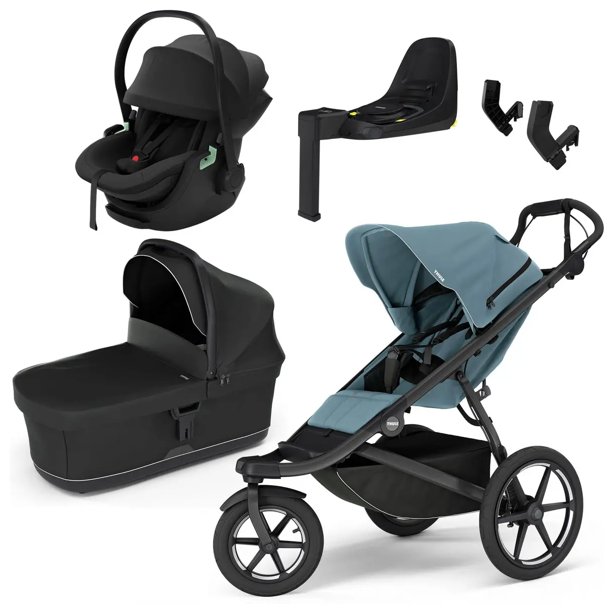 Thule Urban Glide 3 Travel System - Mid-Blue 1