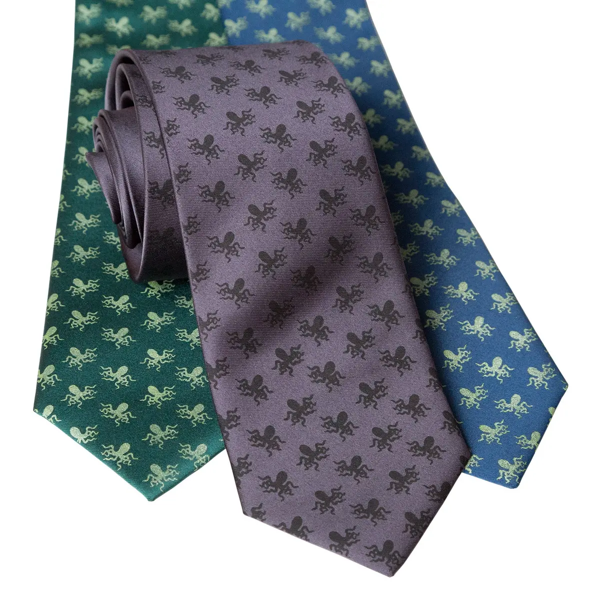 Octopus Print Necktie, Tiny Kraken, Cthulhu Pattern Tie 9