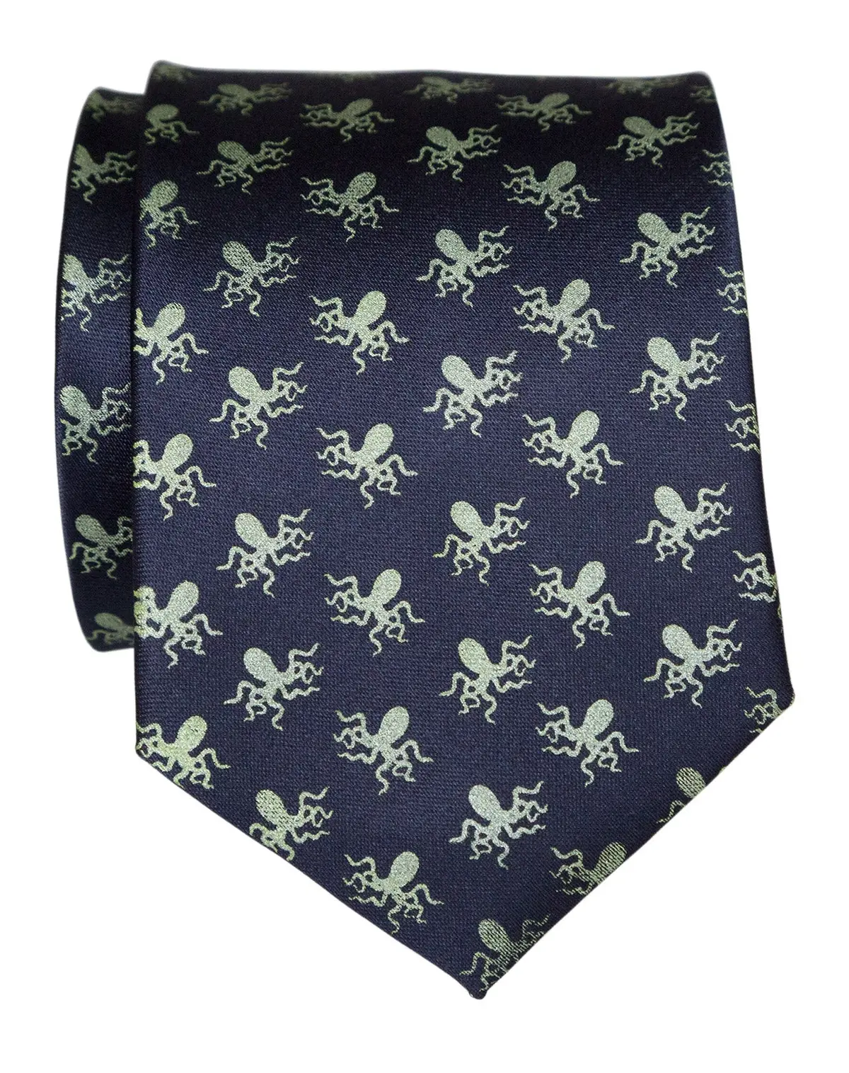Octopus Print Necktie, Tiny Kraken, Cthulhu Pattern Tie 5