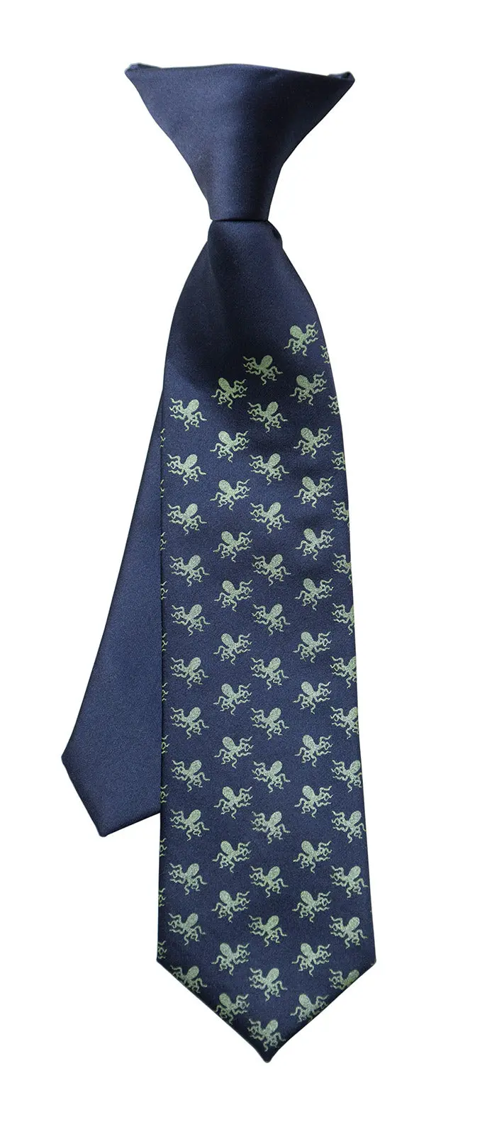 Tiny Octopus Print Kid's Tie, Boy's Clip-On Octopi Pattern Necktie 1