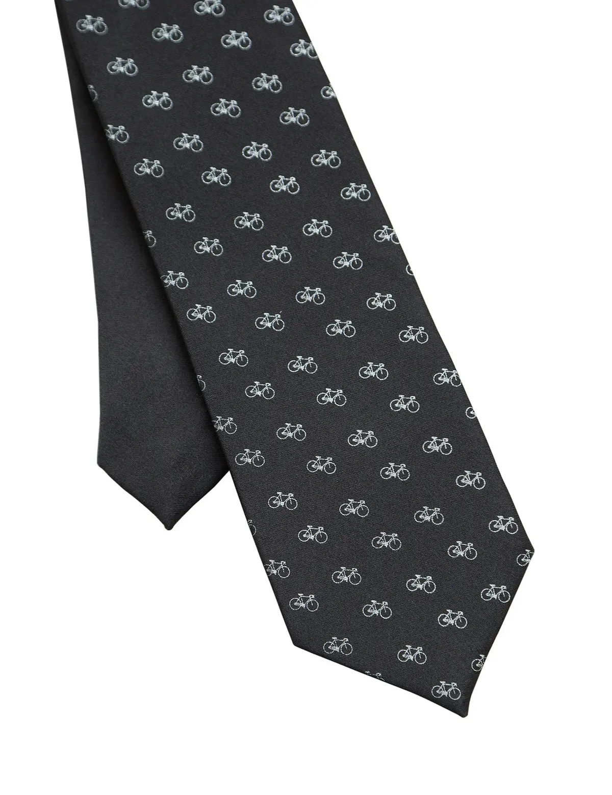 Tiny Racing Bike Kid's Tie, Boy's Clip-On Bicycle Pattern Necktie 2