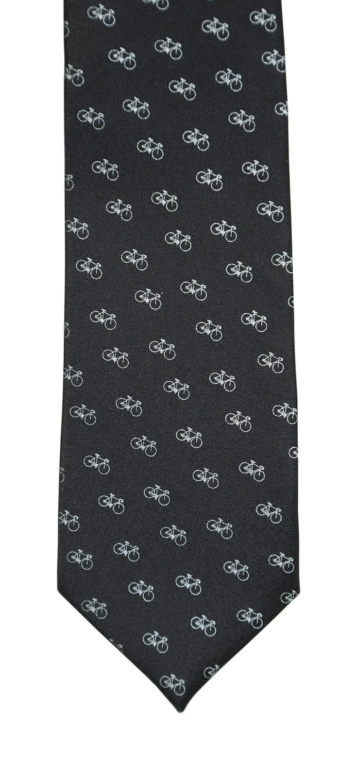 Tiny Racing Bike Kid's Tie, Boy's Clip-On Bicycle Pattern Necktie 3