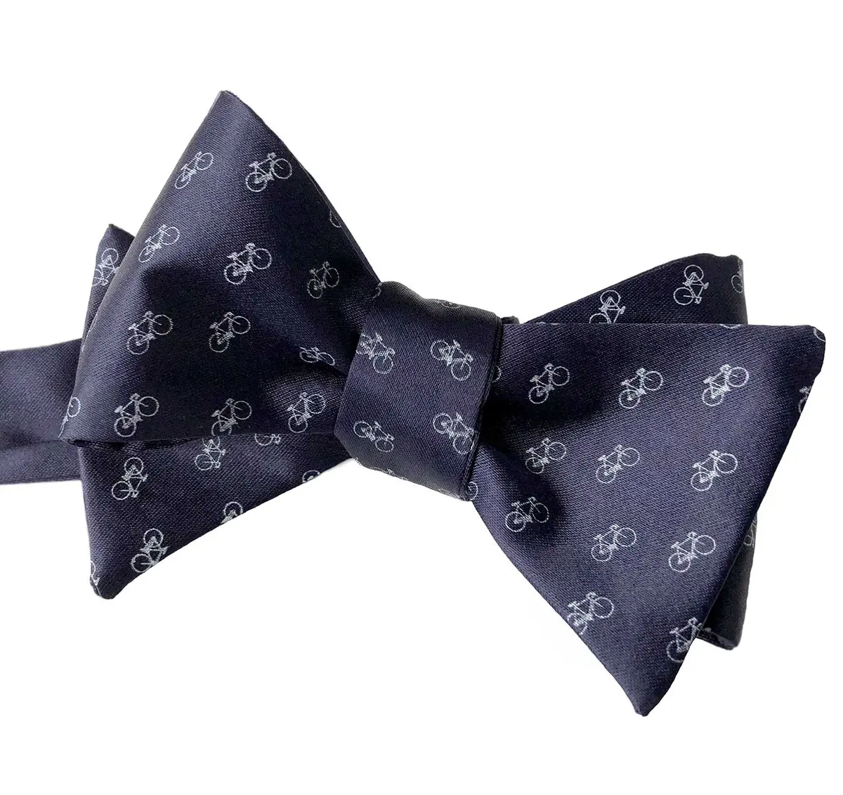Racing Bike Bow Tie, Tiny Bicycle Print Tie 1