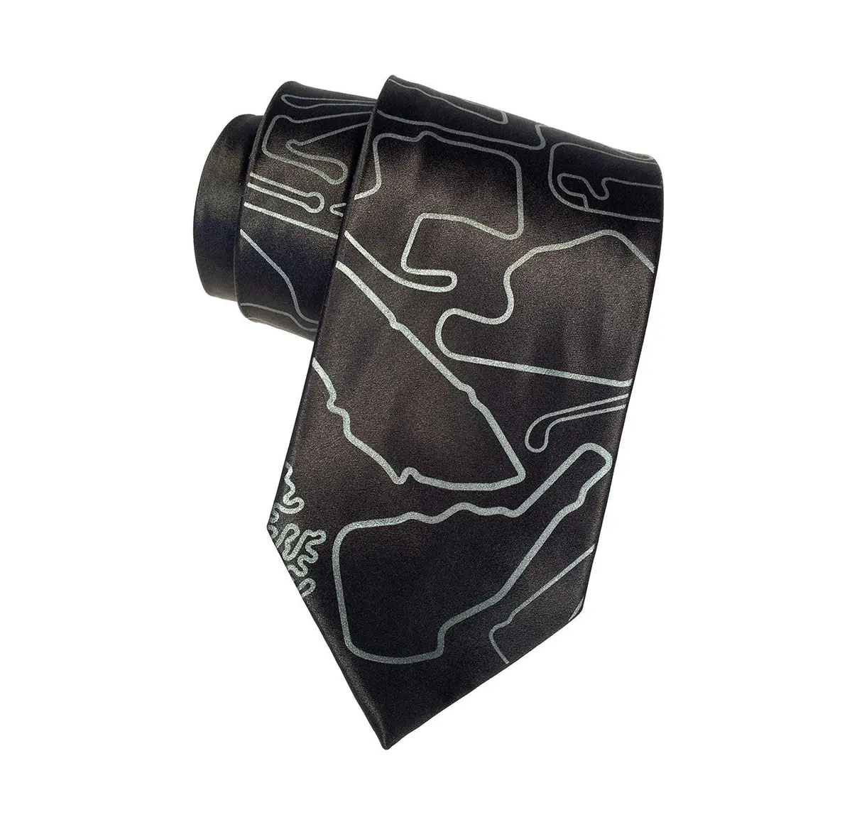 Race Track Maps Necktie 1
