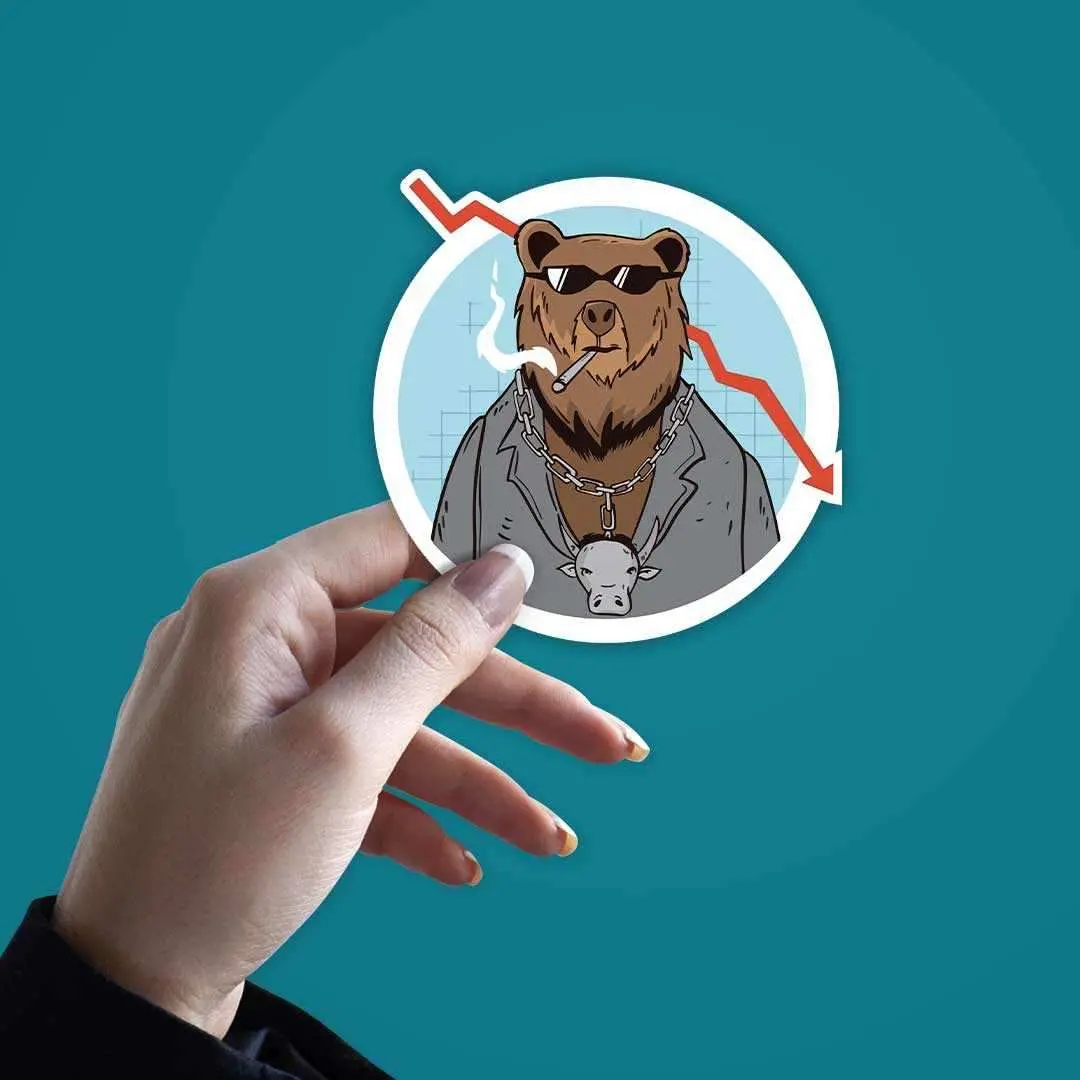 Trading Bear Sticker 2