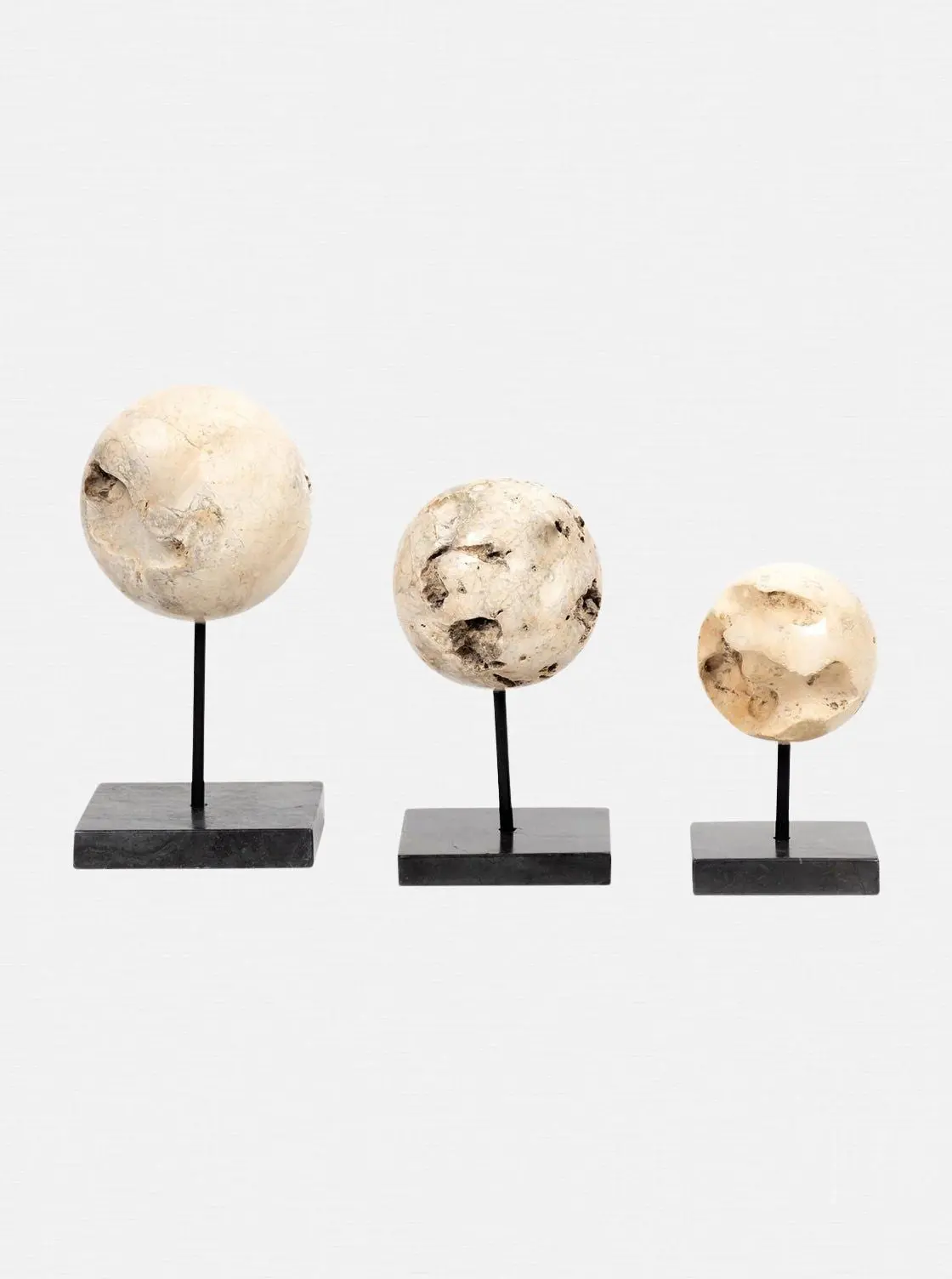 Travertine Sculptures | Set Of 3 1