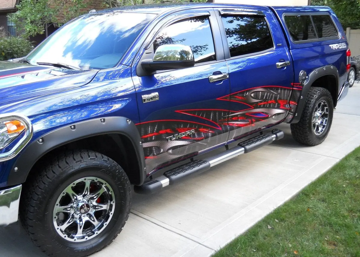 Tribal Carbon Fiber Wave Half Wrap – Set Of 2 For Trucks 1