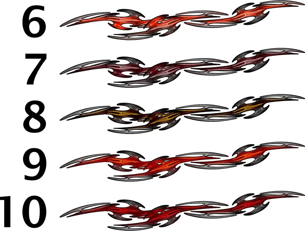 Tribal Links Vinyl Boat Decals – Set Of 2 5