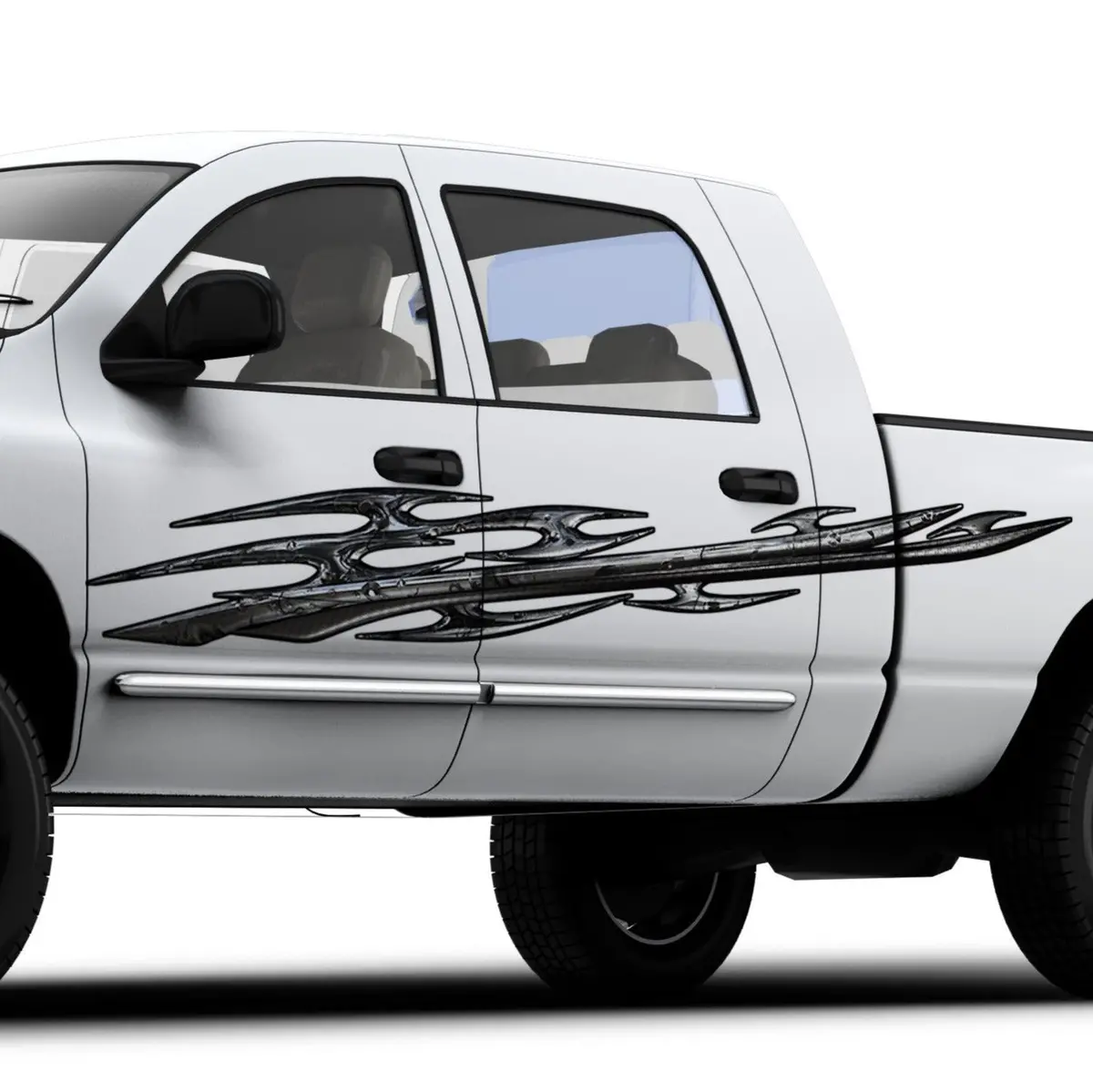 Tribal Metal Vinyl Decal Graphics For Trucks & Semi Trailers 2