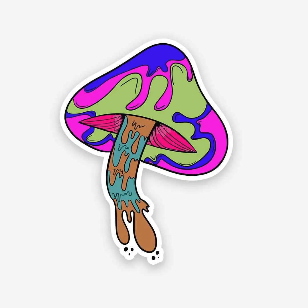 Trippy Mushroom Sticker 1
