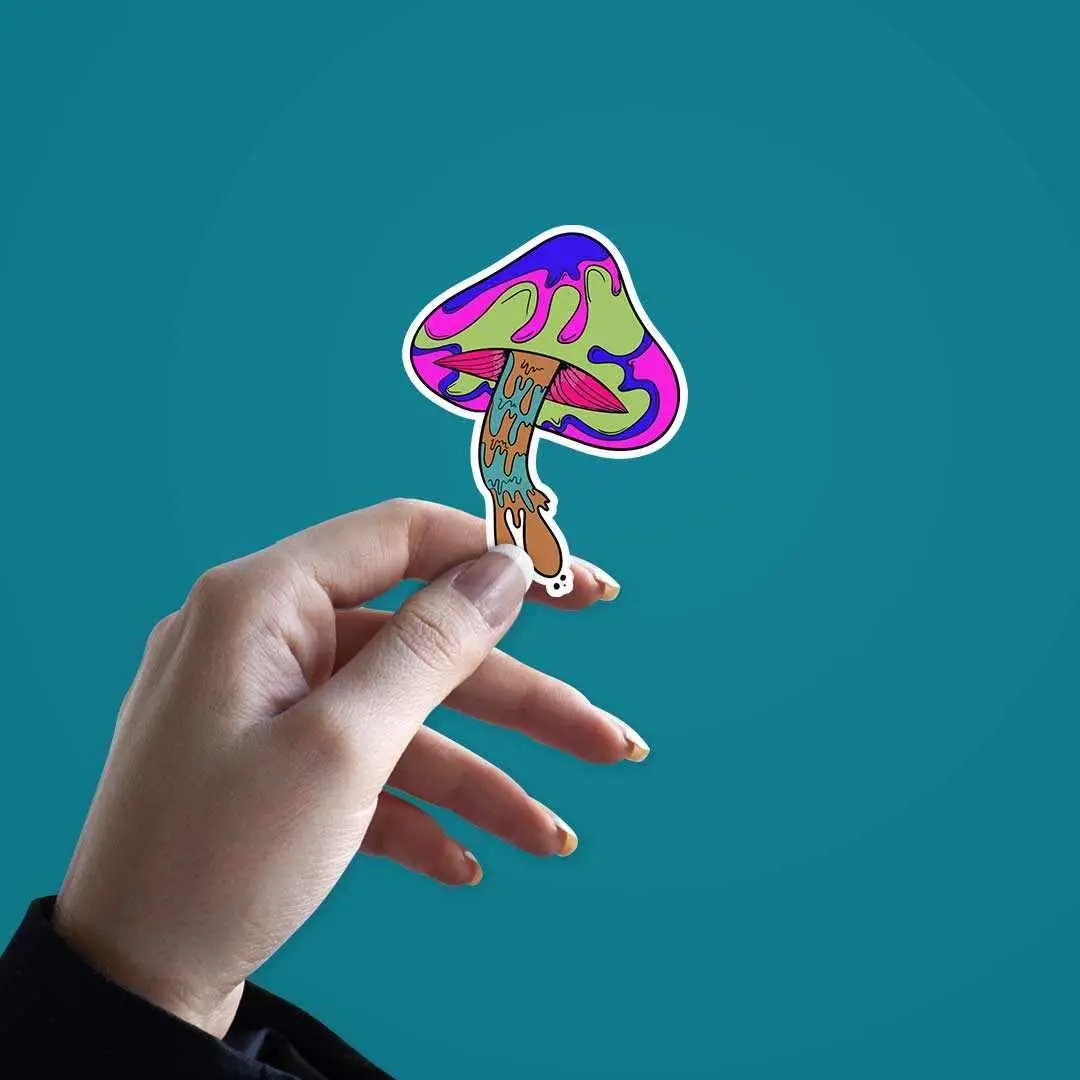 Trippy Mushroom Sticker 2