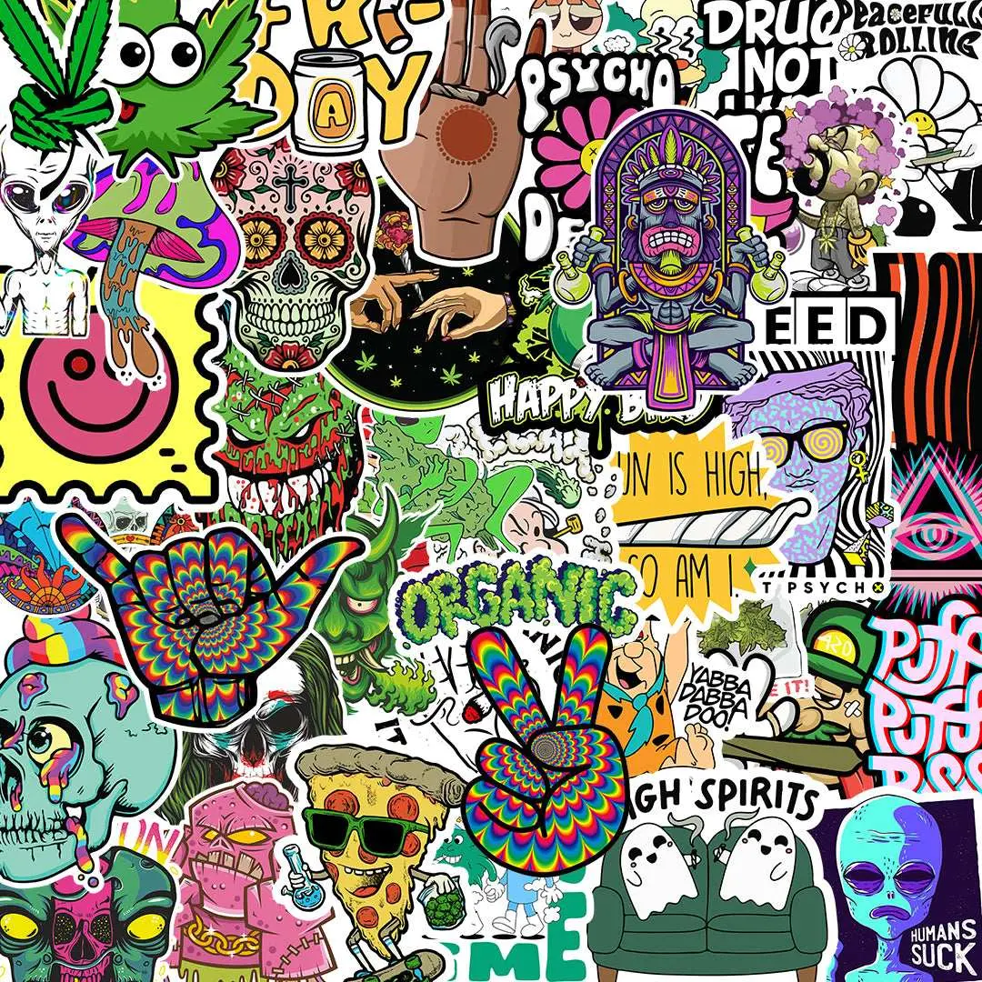 Trippy Sticker Packs [50 Sticker] 1