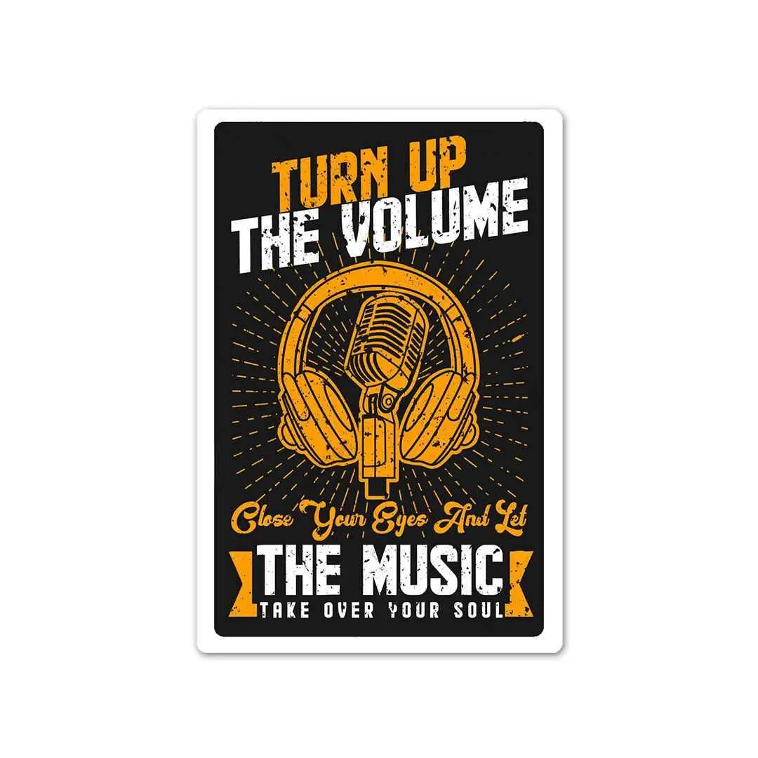 Turn Up The Volume Sticker 2