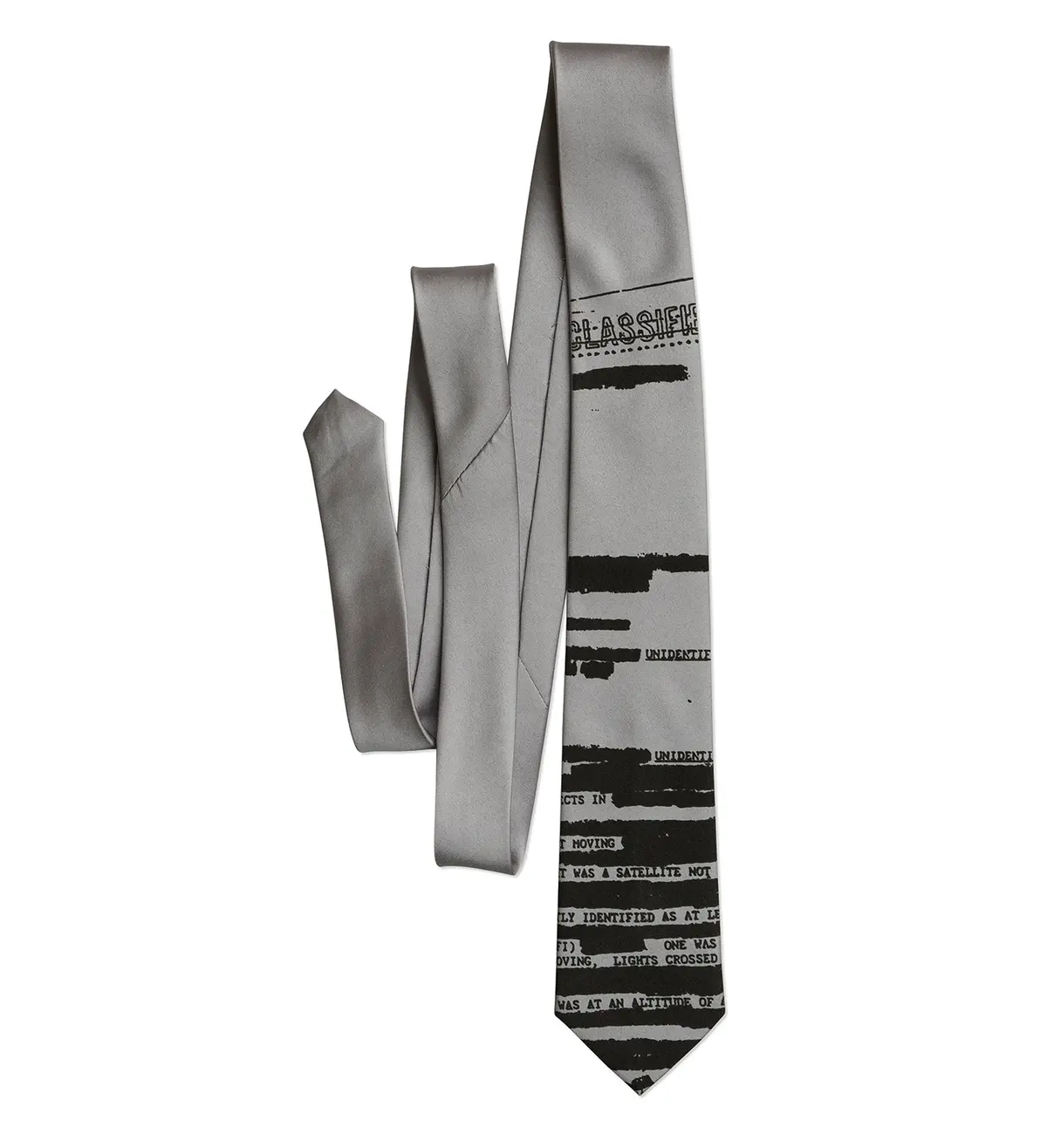 Ufo Redacted Necktie, Declassified Nsa Memo Tie 9