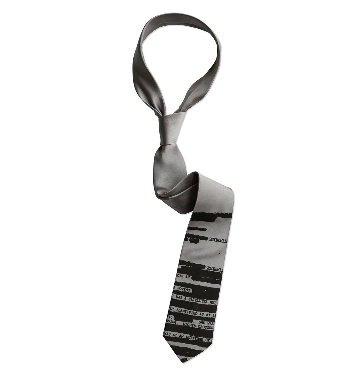 Ufo Redacted Necktie, Declassified Nsa Memo Tie 10