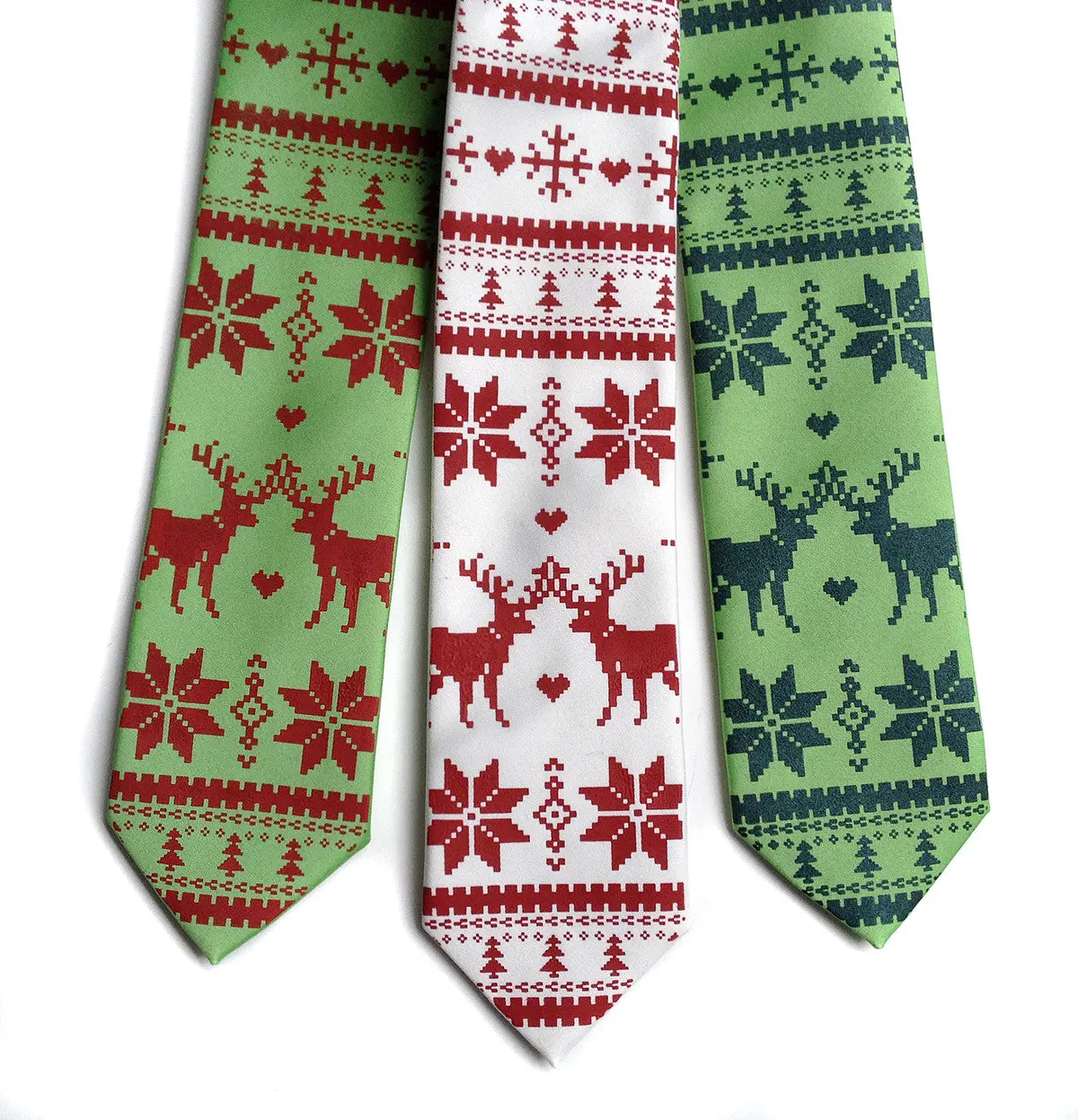 Christmas Sweater Necktie. Ugly Holiday Sweater Tie. 1