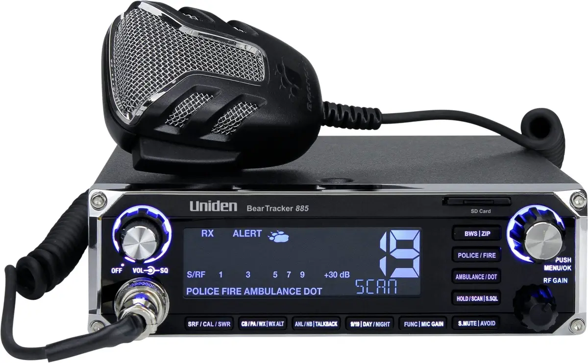 Uniden Cb Radio - Beartracker 885 Cb Radio & Digital Scanner [Hybrid] 1