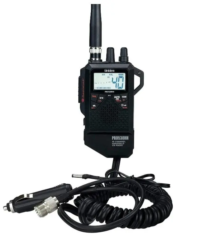 Uniden Cb Radio - Uniden Pro538hhfm Handheld Cb Radio With Fm And Vehicle Adapter Kit 1