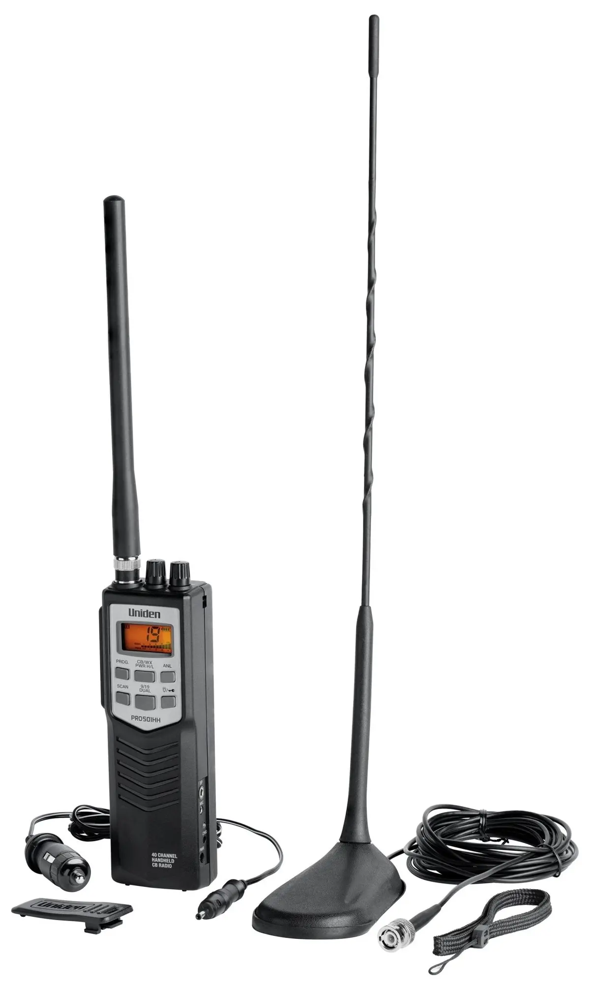 Uniden Handheld Cb Radio - Uniden Pro501tk 40 Channel [With Weather Scan And Magnetic Mount Antenna] 1
