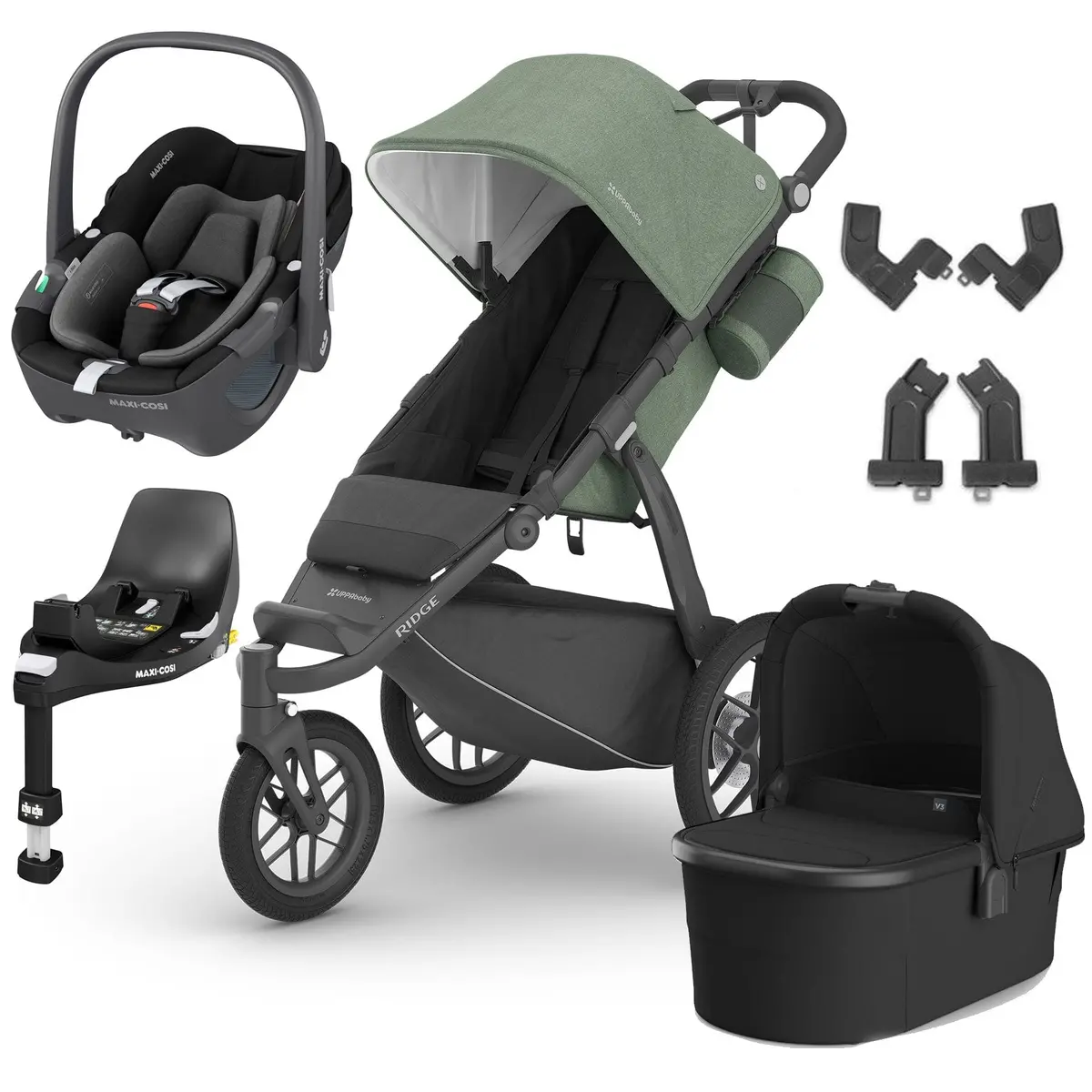 Uppababy Ridge Pebble 360 Travel System - Gwen 1