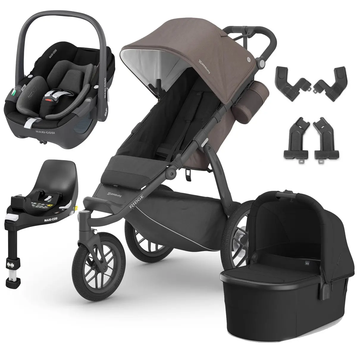 Uppababy Ridge Pebble 360 Travel System - Theo 1
