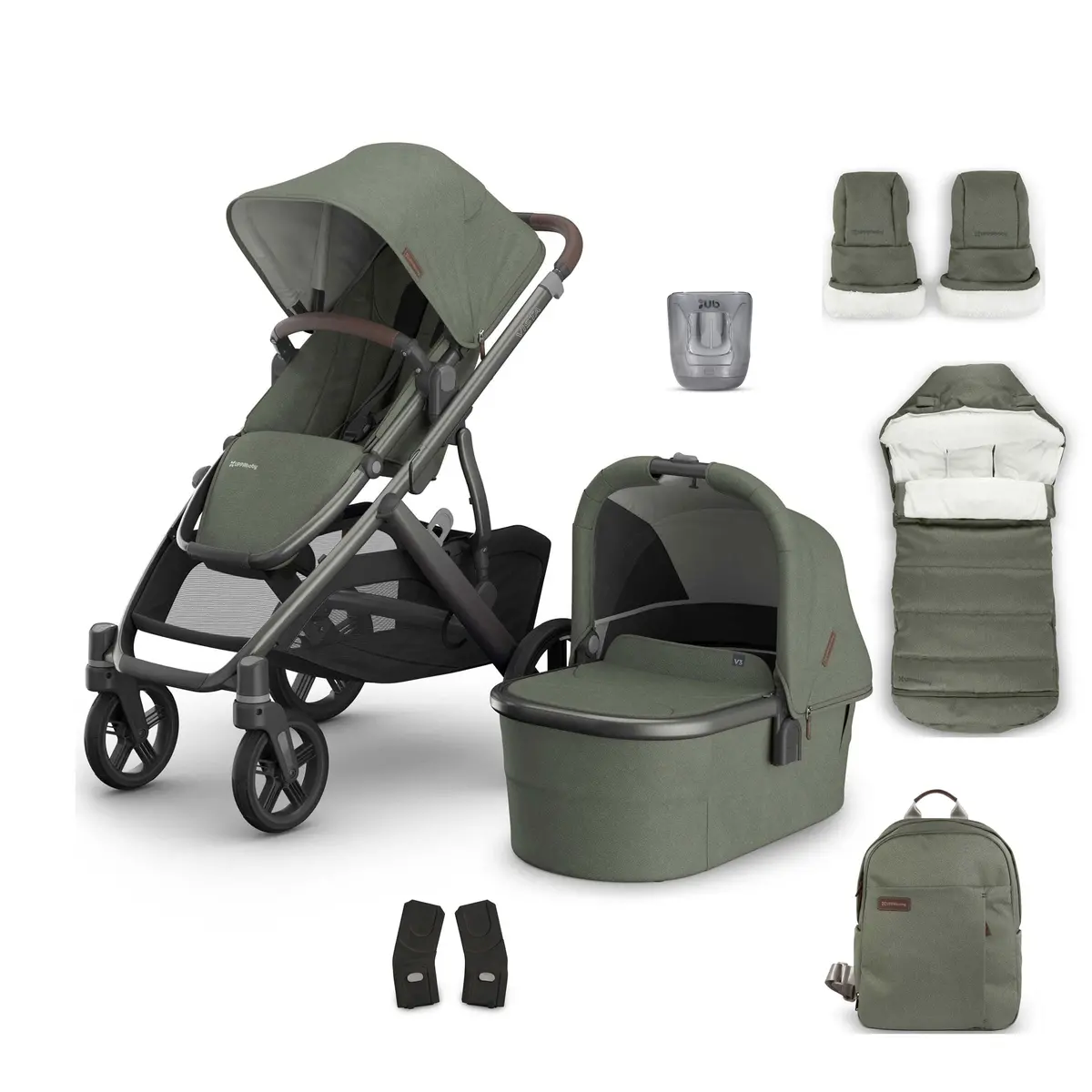 Uppababy Vista V3 Complete Bundle - Evelyn 1