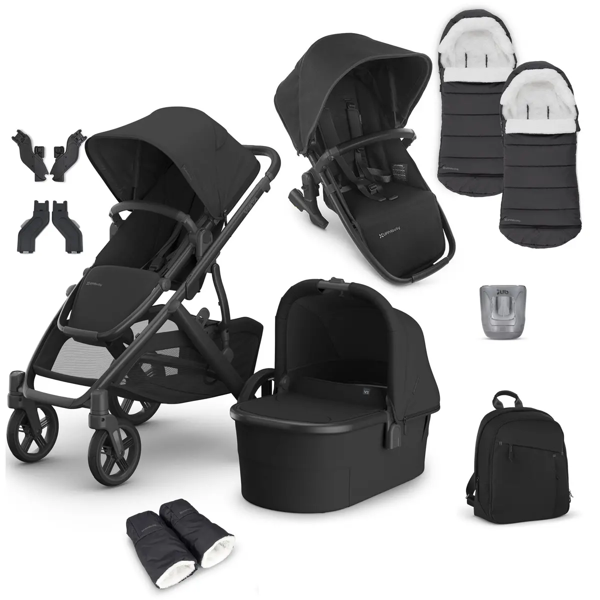 Uppababy Vista V3 Duo Complete Bundle - Jake 1