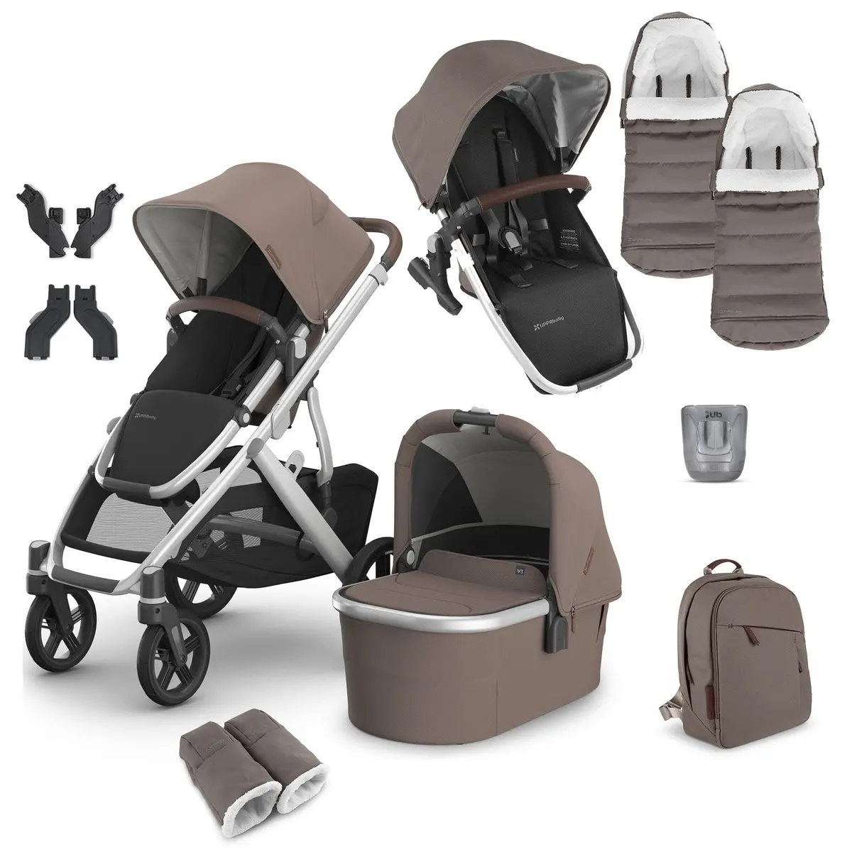 Uppababy Vista V3 Duo Complete Bundle - Theo 1