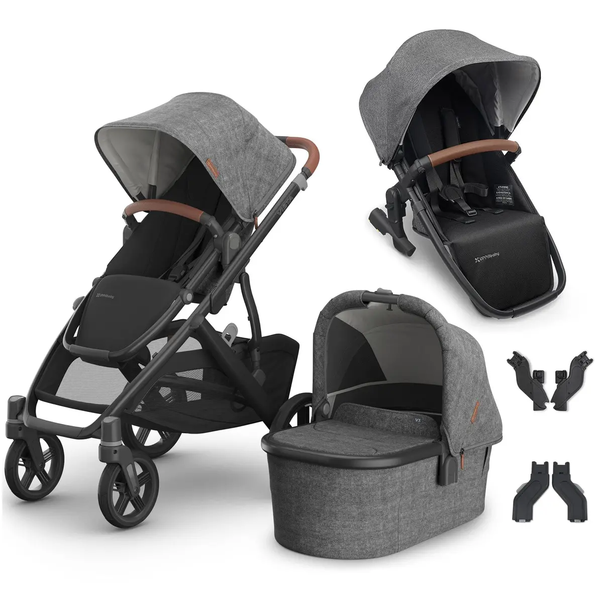 Uppababy Vista V3 Duo Pram - Greyson 1