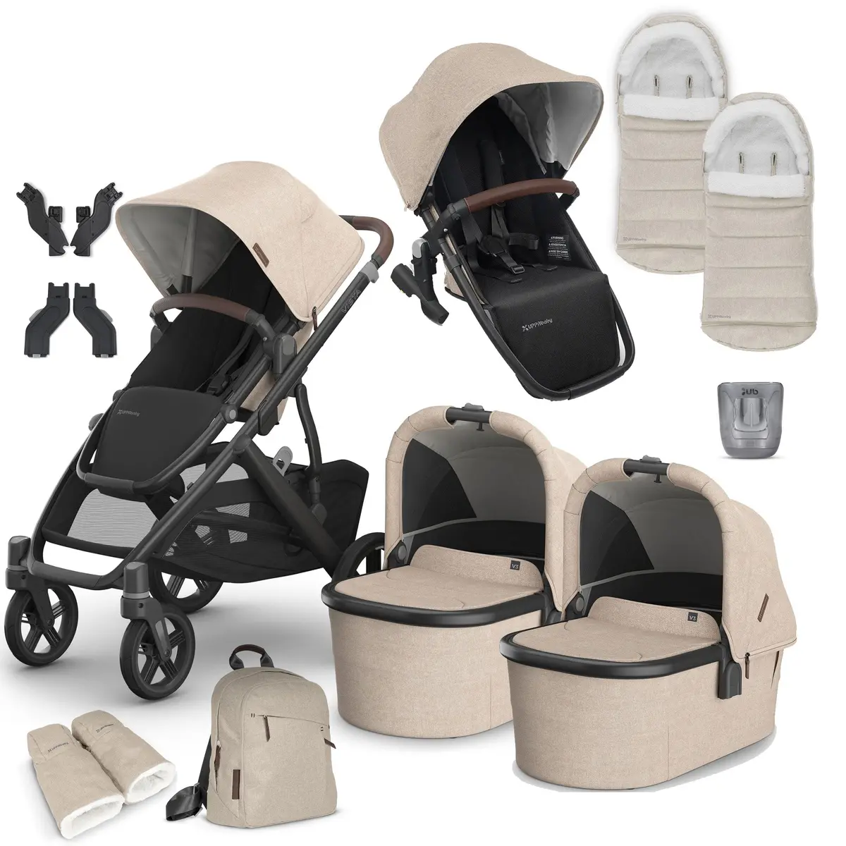 Uppababy Vista V3 Twin Complete Bundle - Liam 1