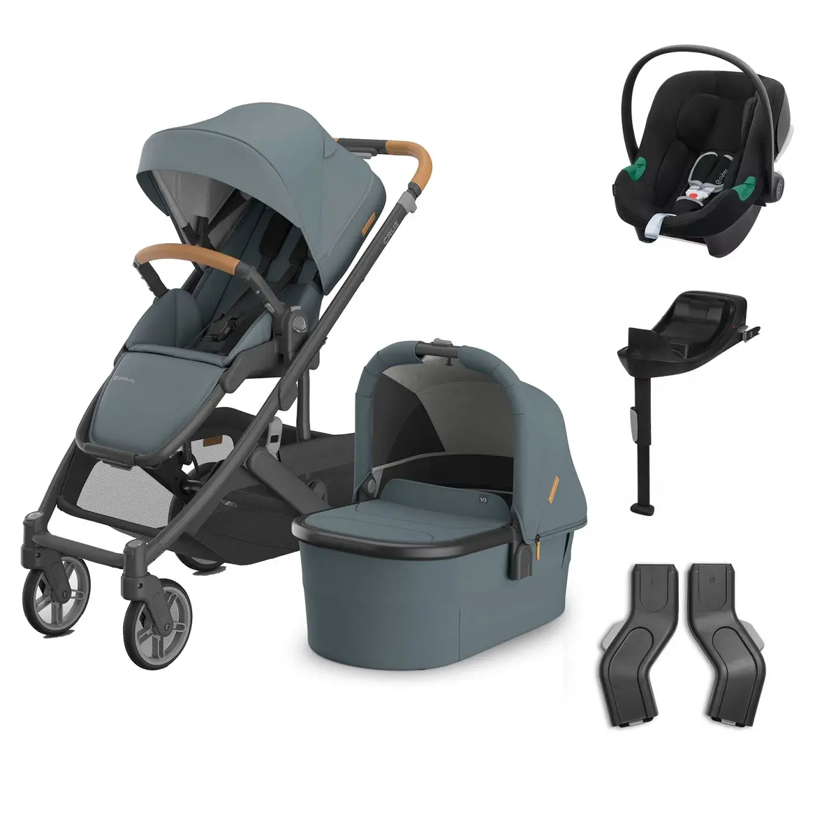 Uppababy Cruz V3 Complete Cybex Travel System - Dillan 1