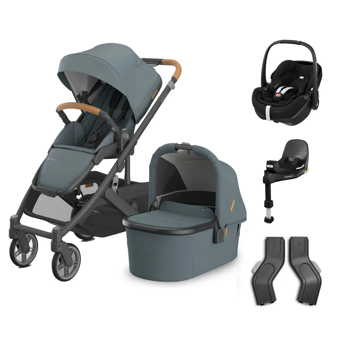 Uppababy Cruz V3 Complete Maxi-Cosi Travel System - Dillan 3