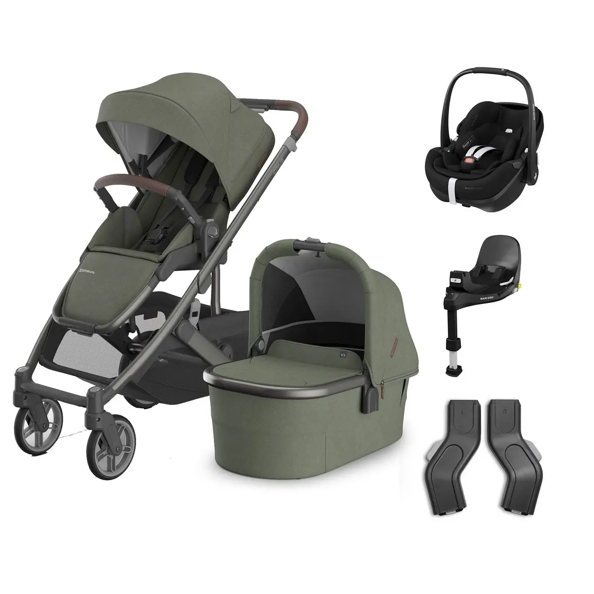 Uppababy Cruz V3 Complete Maxi-Cosi Travel System - Evelyn 3