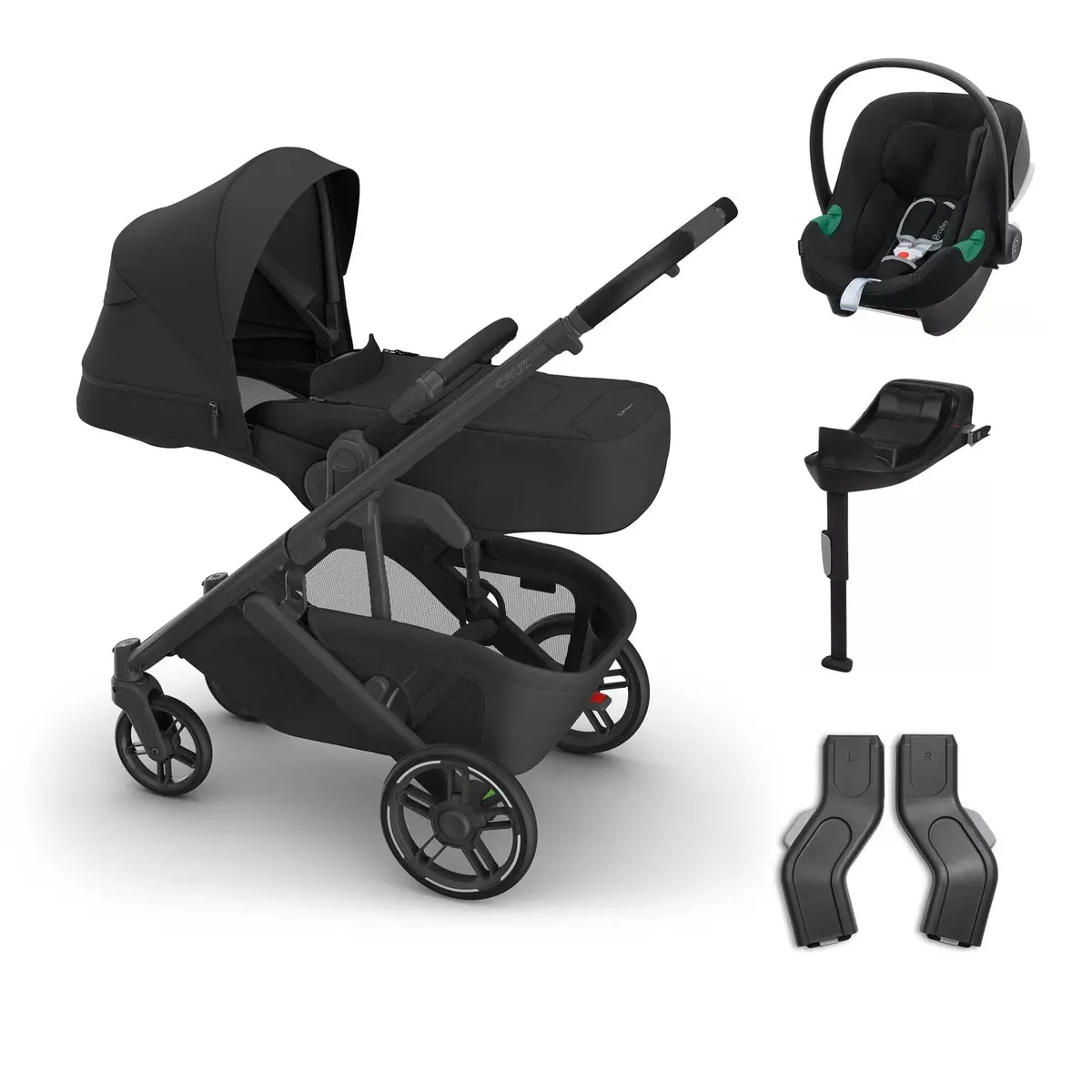 Uppababy Cruz V3 Cybex Bundle + Infant Cover - Jake 1