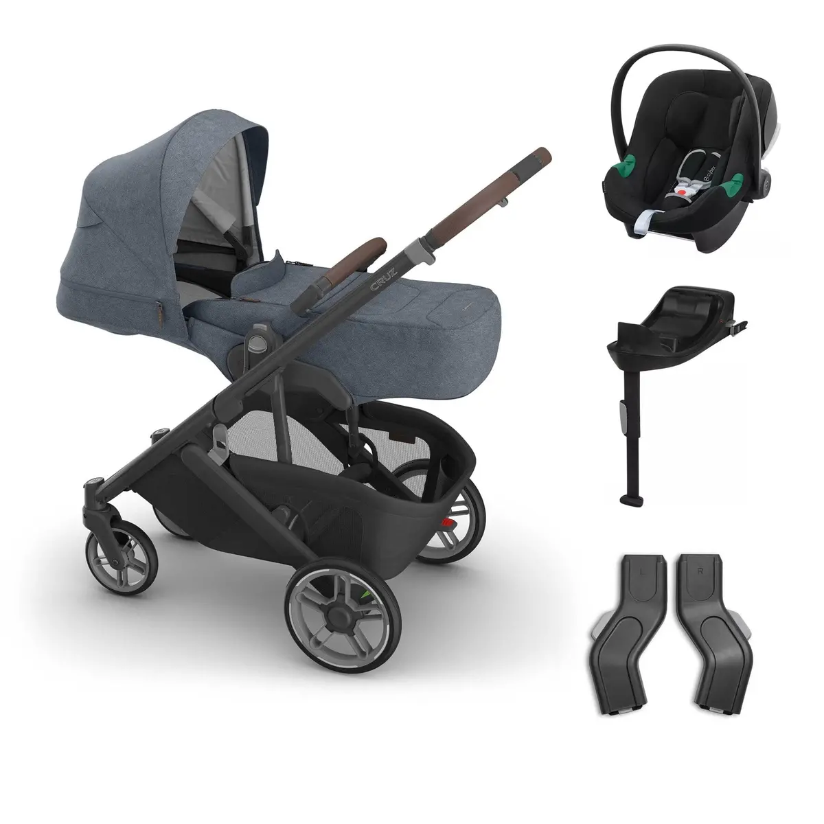 Uppababy Cruz V3 Cybex Bundle + Infant Cover - Julian 1