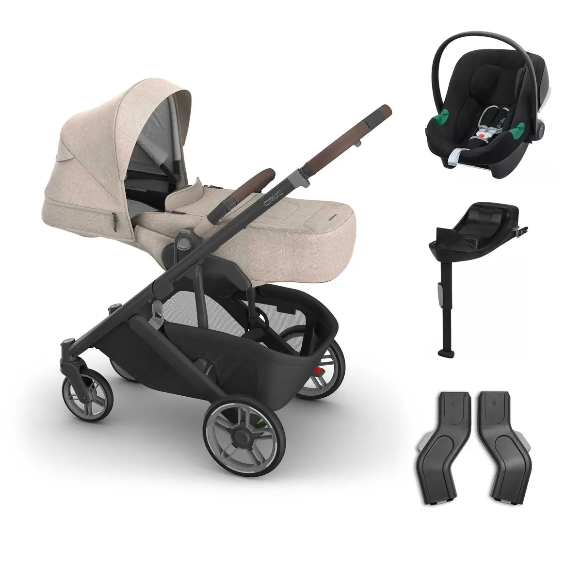 Uppababy Cruz V3 Cybex Bundle + Infant Cover - Liam 1