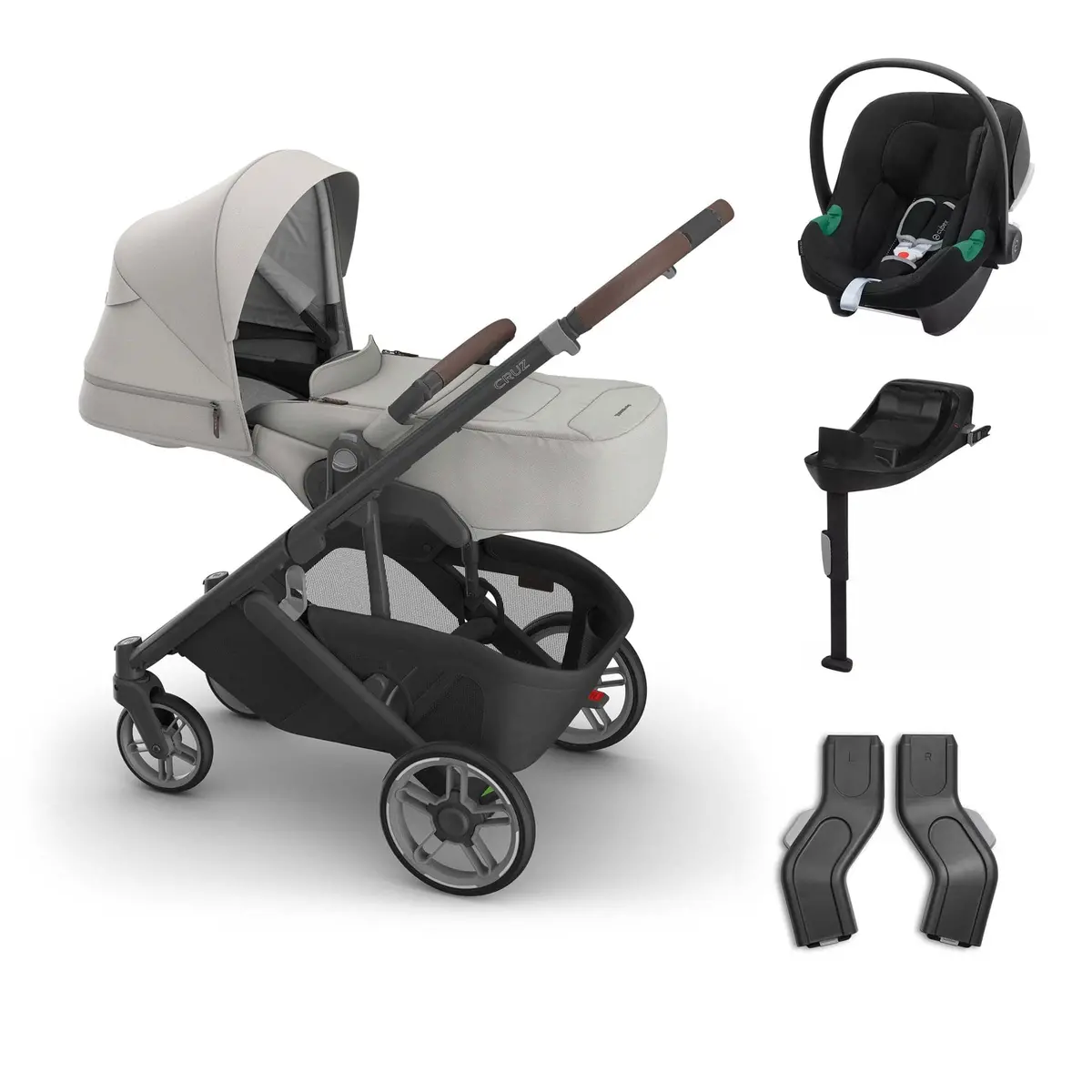 Uppababy Cruz V3 Cybex Bundle + Infant Cover - Savannah 1