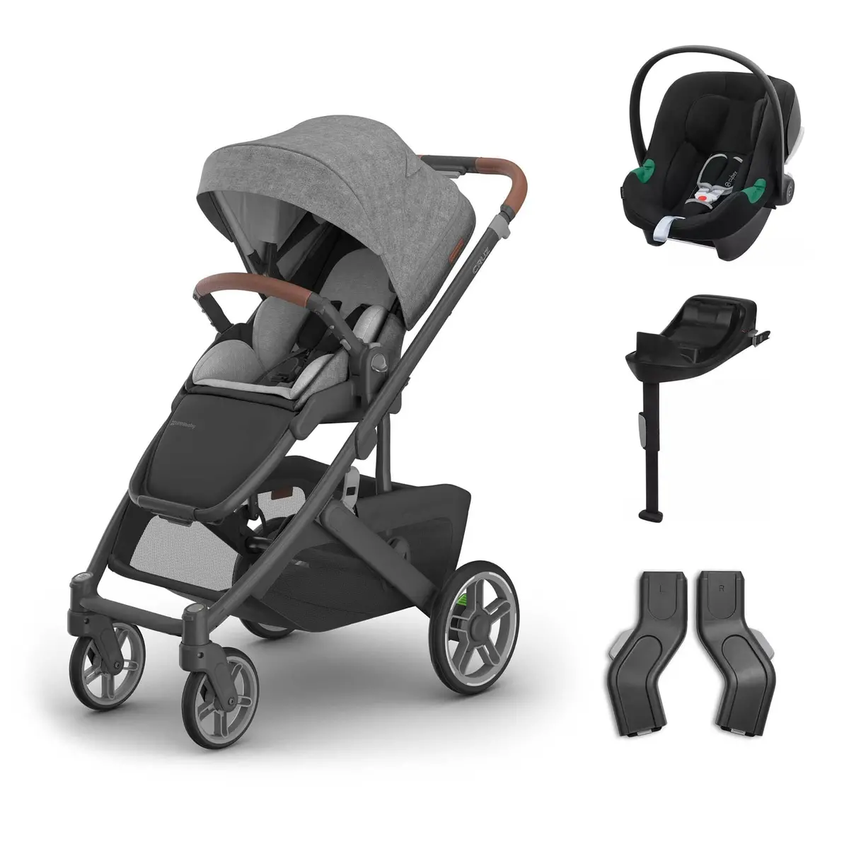 Uppababy Cruz V3 Cybex Travel System - Greyson 1