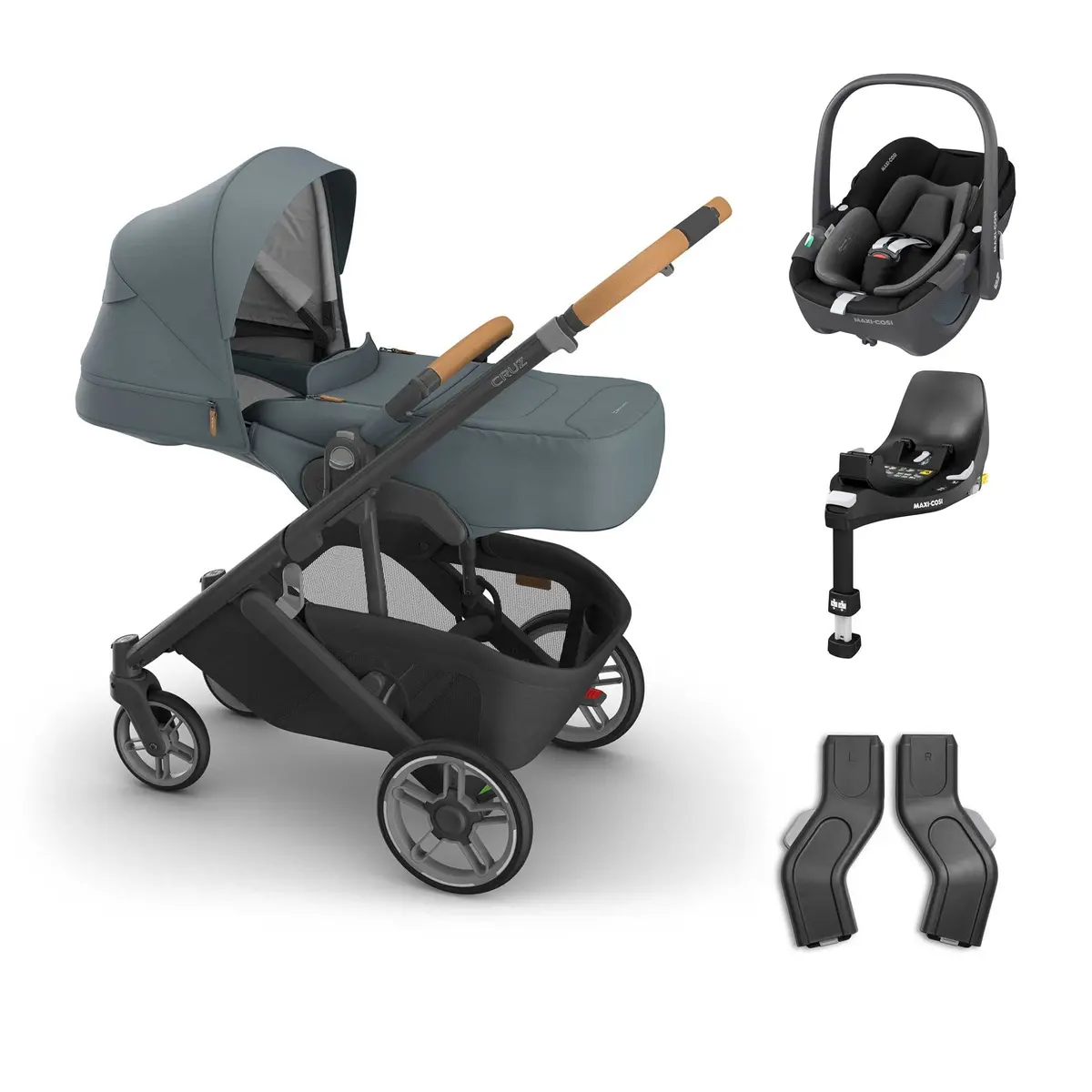 Uppababy Cruz V3 Maxi-Cosi Bundle + Infant Cover - Dillan 2