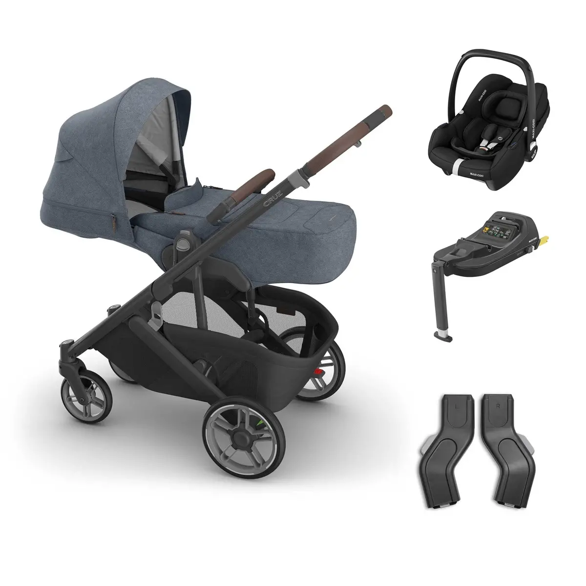 Uppababy Cruz V3 Maxi-Cosi Bundle + Infant Cover - Julian 1