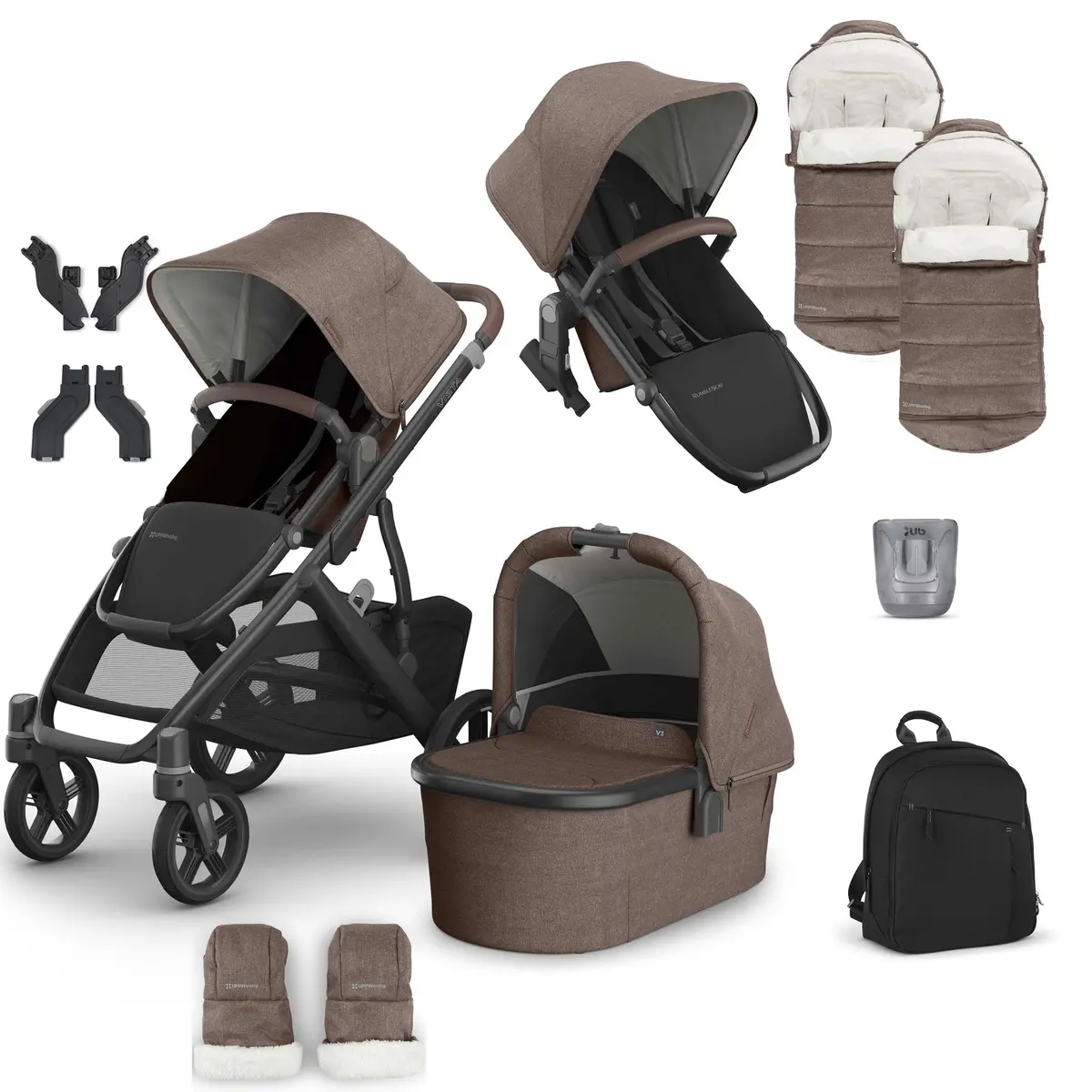 Uppababy Vista V3 Duo Complete Bundle - Owen 1