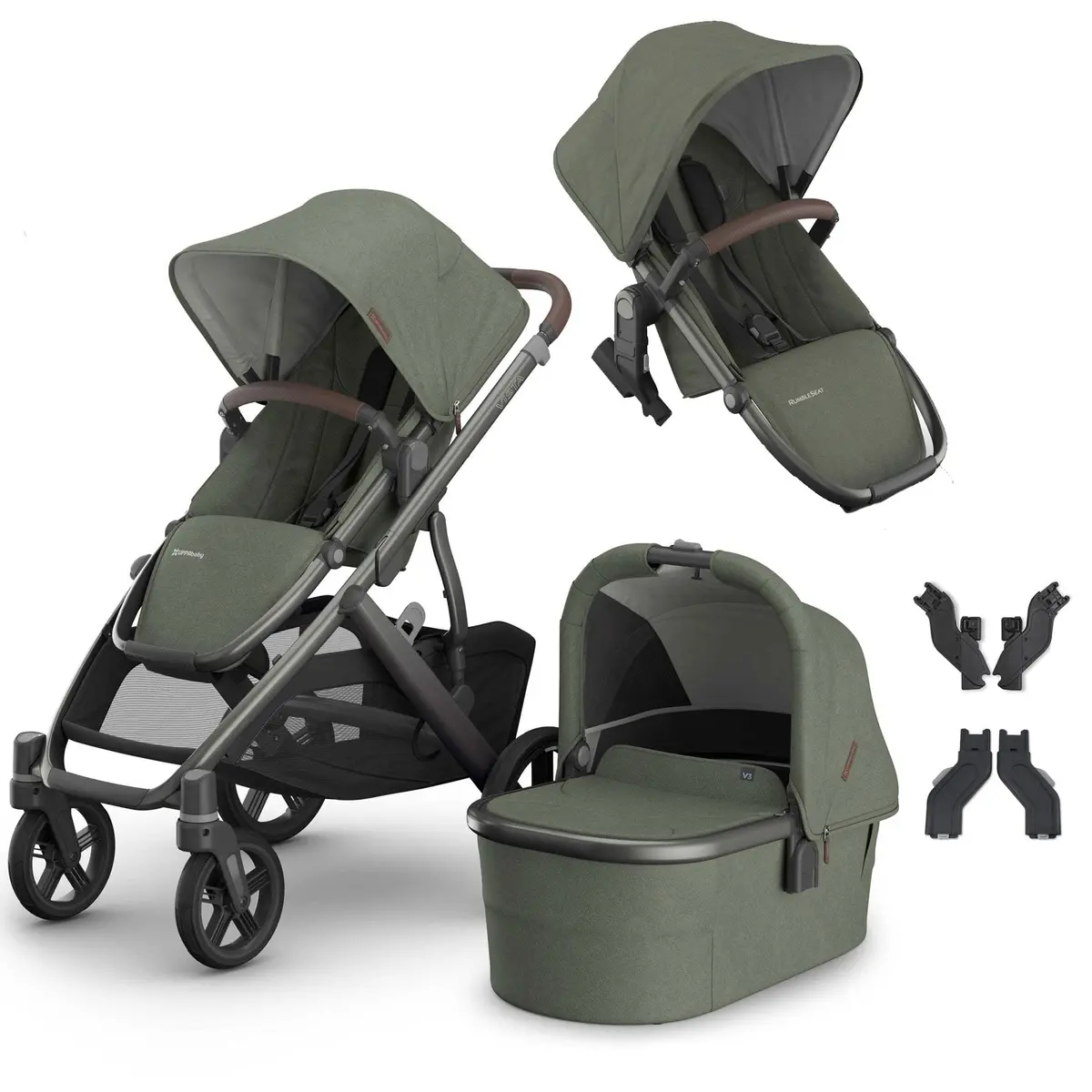 Uppababy Vista V3 Duo Pram - Evelyn 1