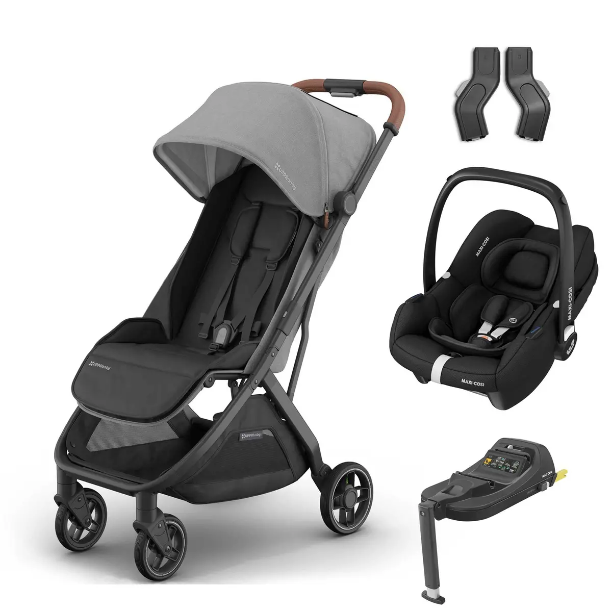 Uppababy Minu V3 Maxi-Cosi Travel System - Greyson 1