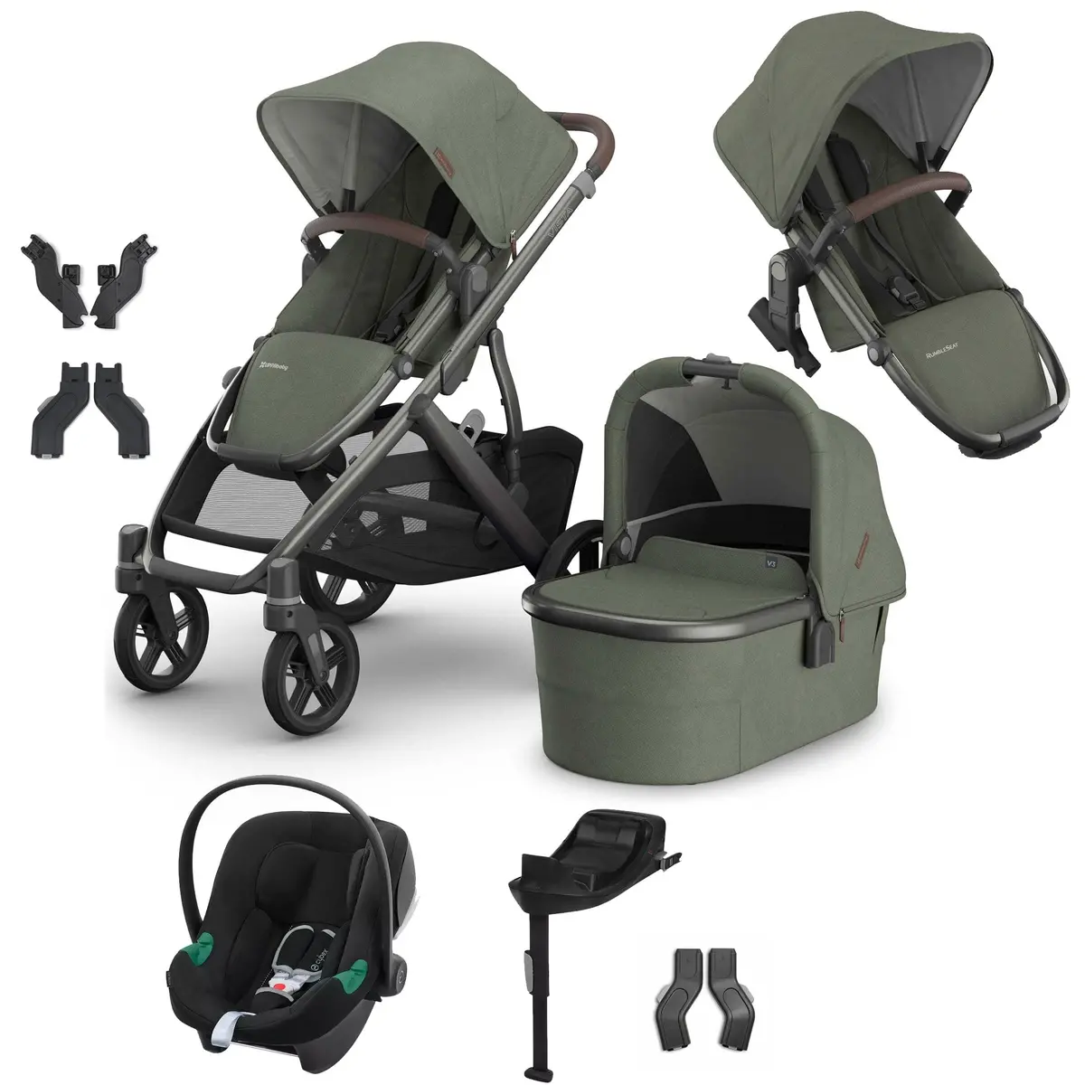Uppababy Vista V3 Duo Cybex Travel System - Evelyn 1