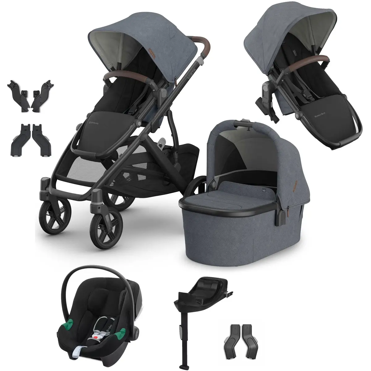 Uppababy Vista V3 Duo Cybex Travel System - Julian 1