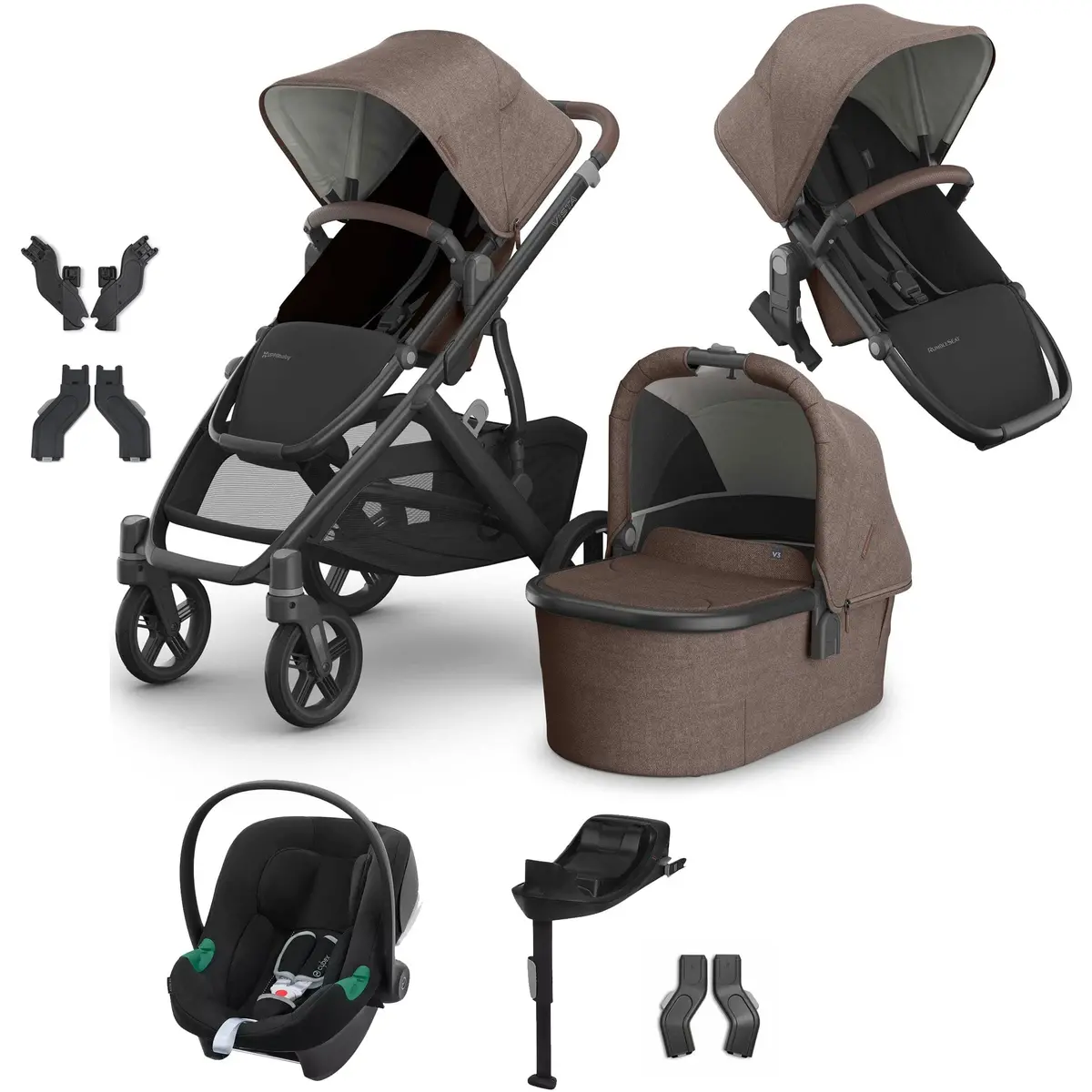 Uppababy Vista V3 Duo Cybex Travel System - Owen 1