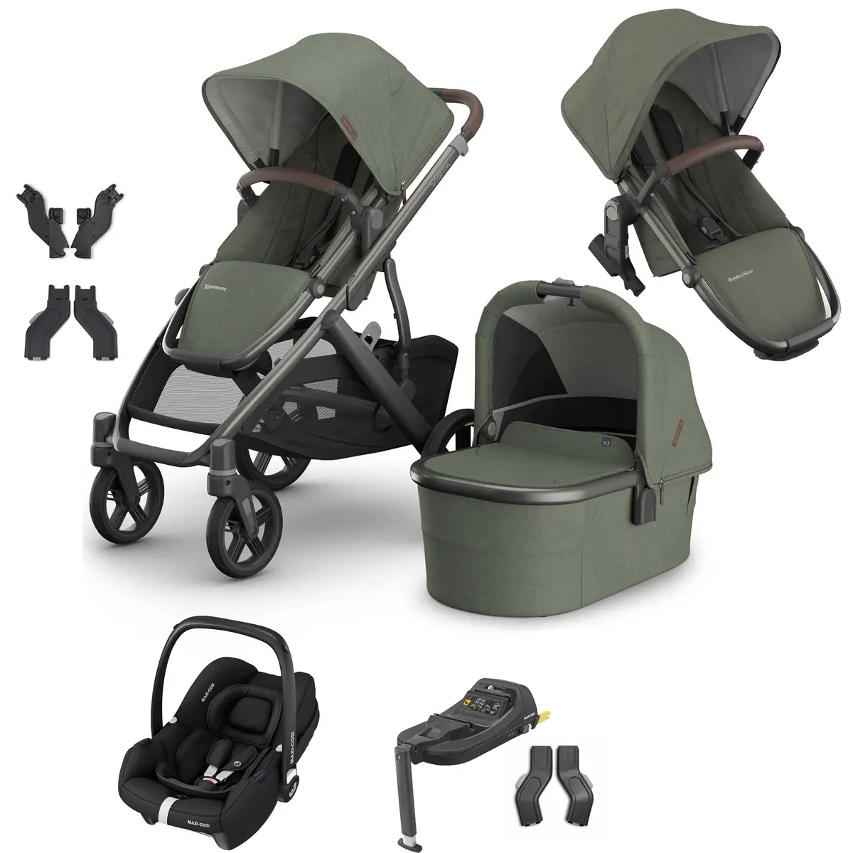 Uppababy Vista V3 Duo Maxi-Cosi Travel System - Evelyn 1