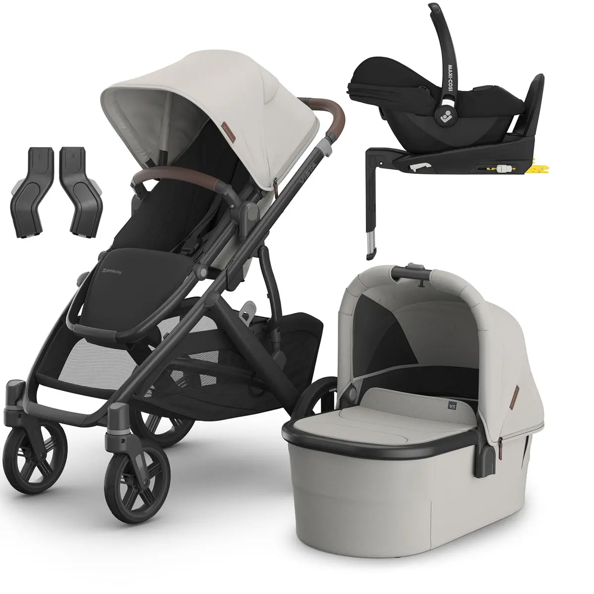 Uppababy Vista V3 Maxi-Cosi Travel System - Savannah 1