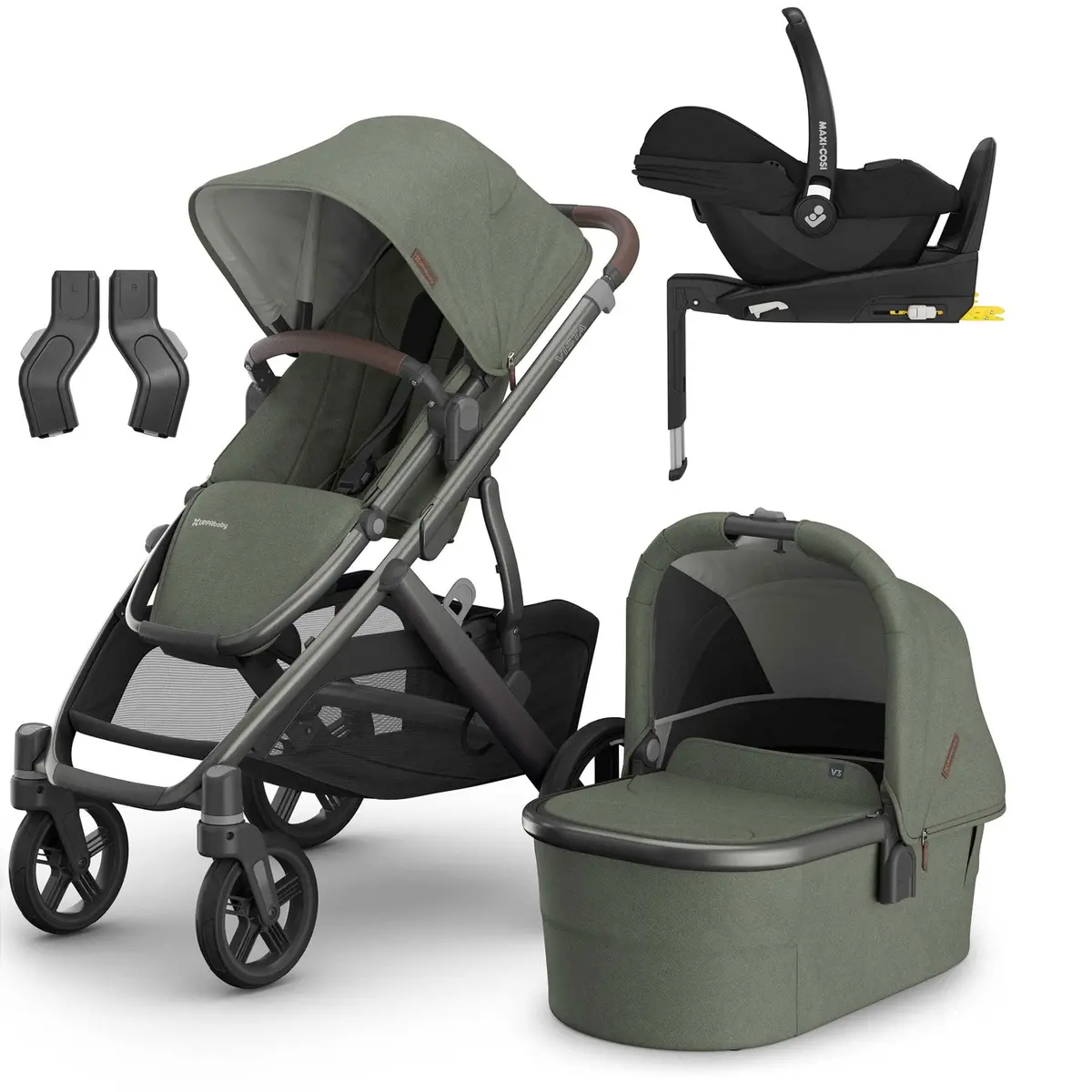 Uppababy Vista V3 Maxi-Cosi Travel System - Evelyn 1