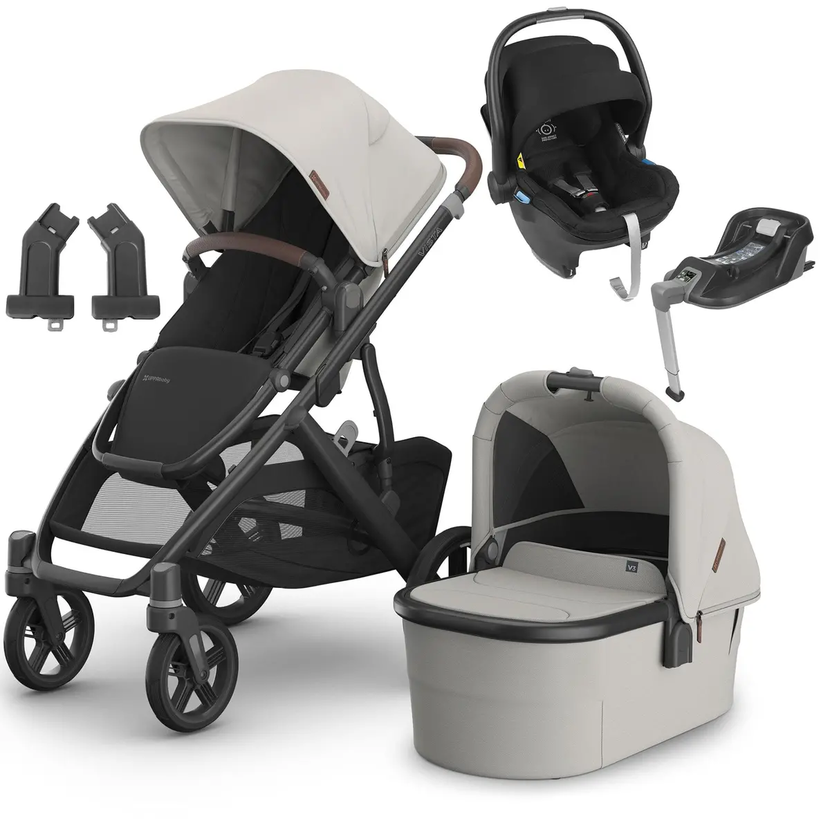 Uppababy Vista V3 Mesa & Base Travel System - Savannah 1